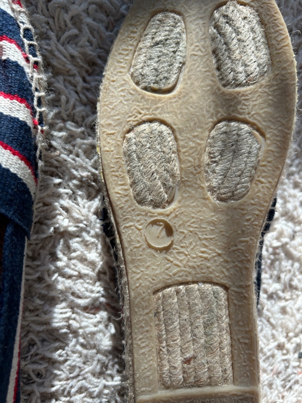Tory Burch EUC red white blue espadrilles - Picture 3 of 4